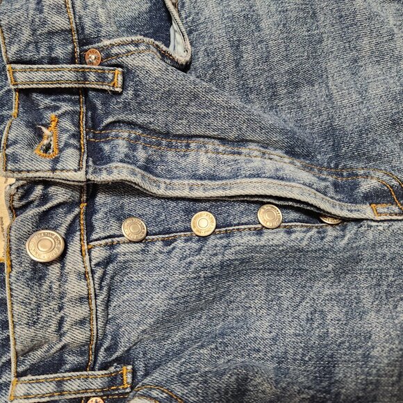 We The Free | High Waisted Button Fly Raw Hem Skinny Jeans Sz 28 - Picture 10 of 16